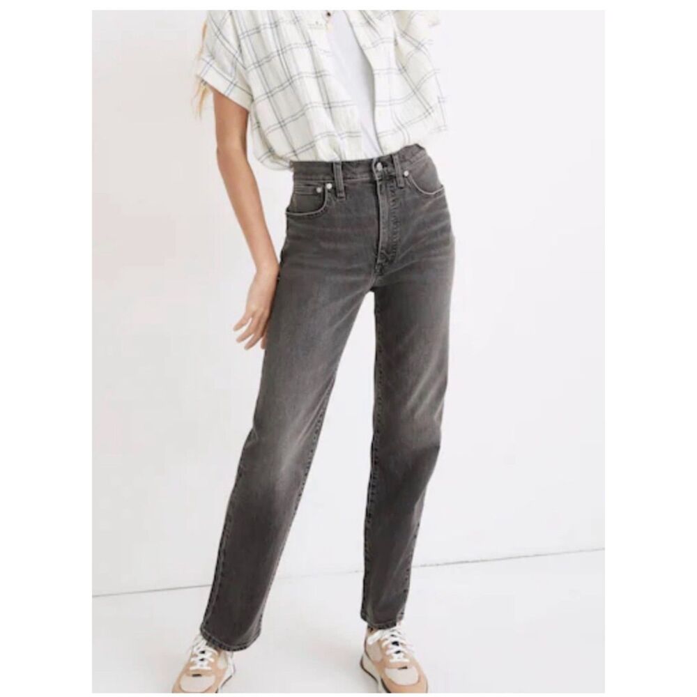 Madewell The Perfect Vintage Jean Gray Wash Straight Leg Jeans Womens 27P